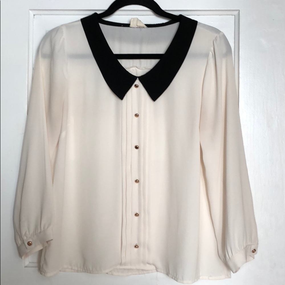 Tuxedo Blouse